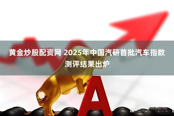 黄金炒股配资网 2025年中国汽研首批汽车指数测评结果出炉