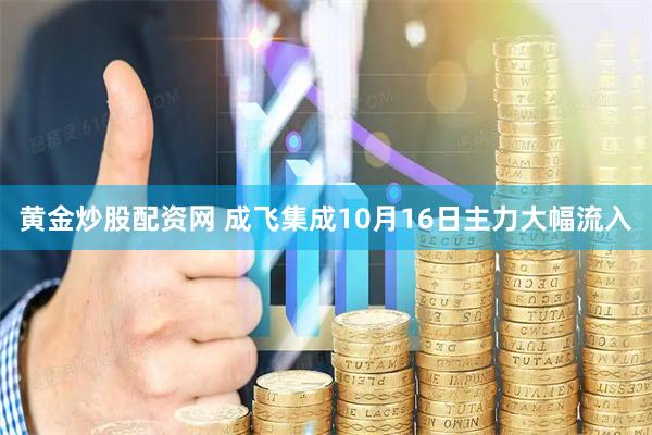 黄金炒股配资网 成飞集成10月16日主力大幅流入